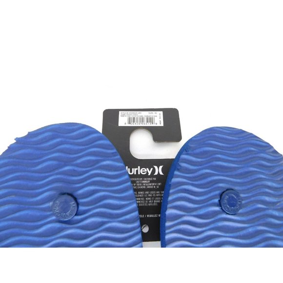 Hurley Mens Flip Flops Thong Sandals Size 10 Blue HFS0001-412 - Picture 3 of 4